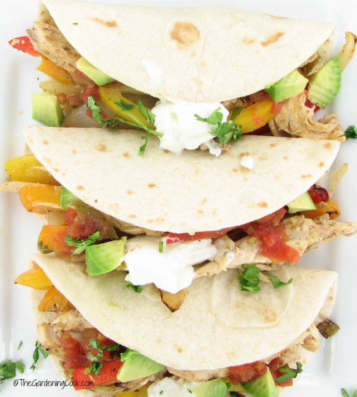 Easy chicken fajitas