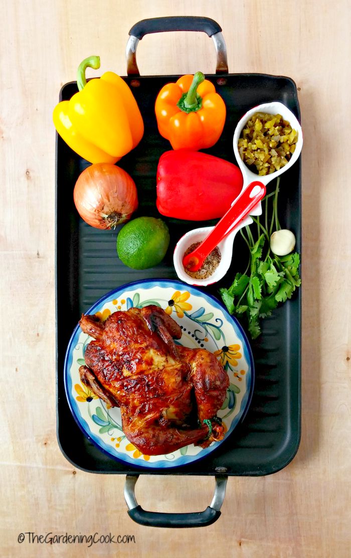 Ingredients for fajitas