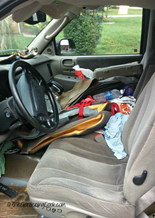 Junk in the truck.