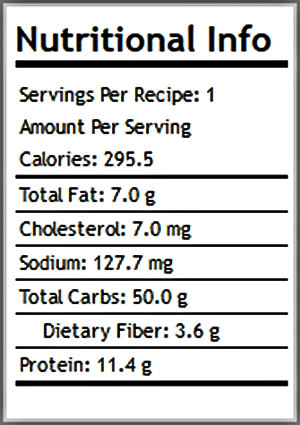 chocolate peanut butter smoothie nutritional info