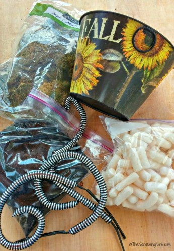 supplies for snake basket