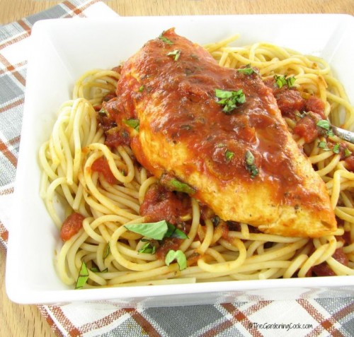 Tuscan inspired Tomato basil chicken