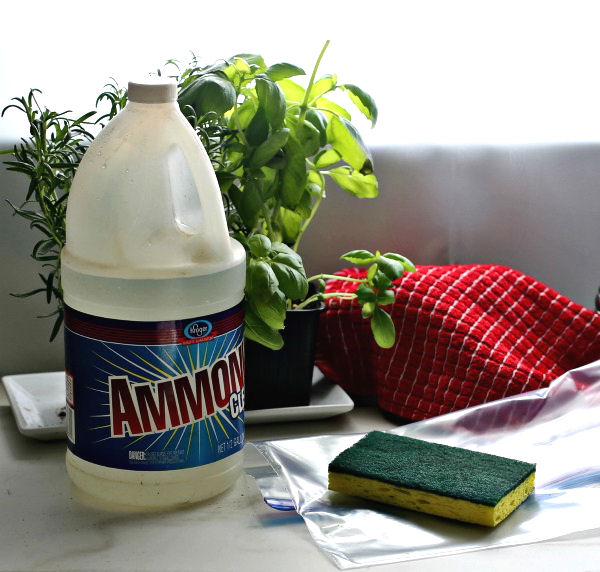 Use ammonia, scotch brite pads and a ziplock bag for easy drip pan burner cleaning