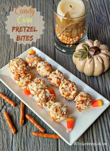 These yummy candy corn pretzel bites are the perfect little bite of seasonal fun.