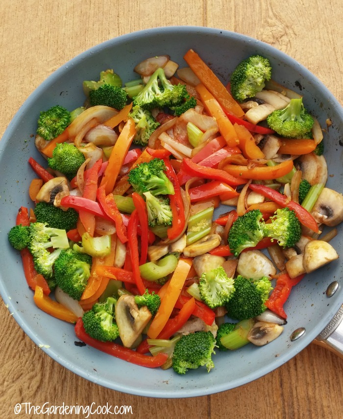 vegetables for spicy szechuan pork stir fry