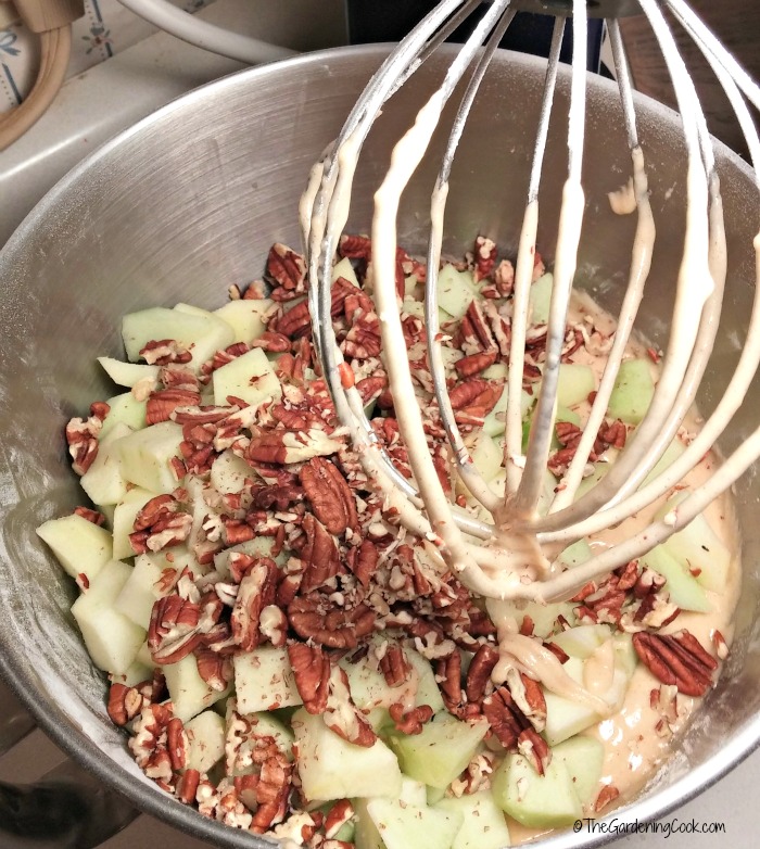 apple cake batter