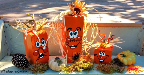 scrap wood pumpkins