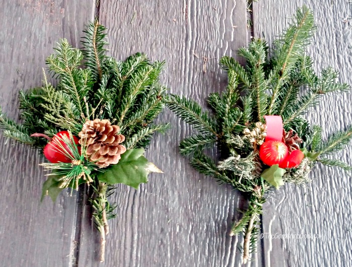 fir boughs and Christmas sprays