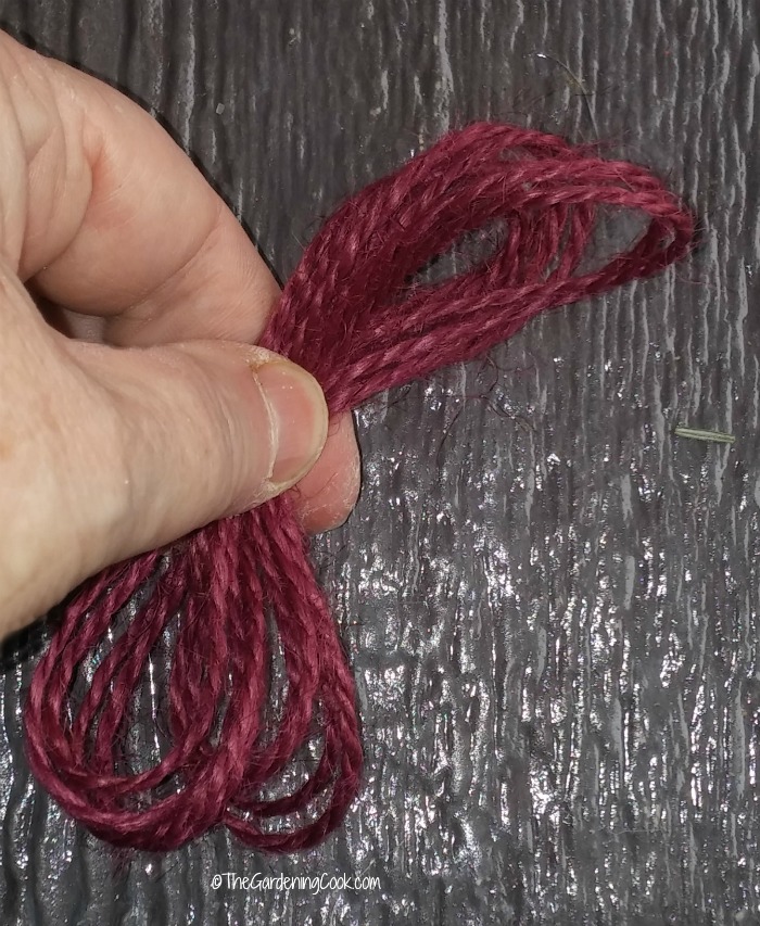 Burlap twine made great bows