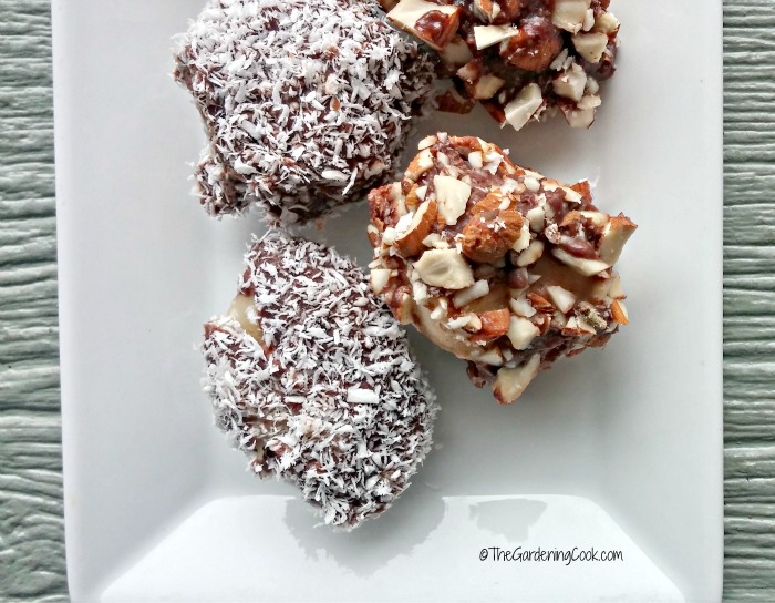 Frozen banana bites