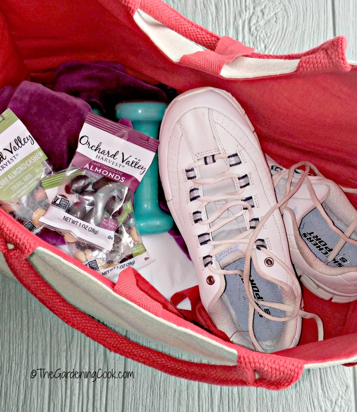 have a gym bag ready so you won't have excuses not to exercise