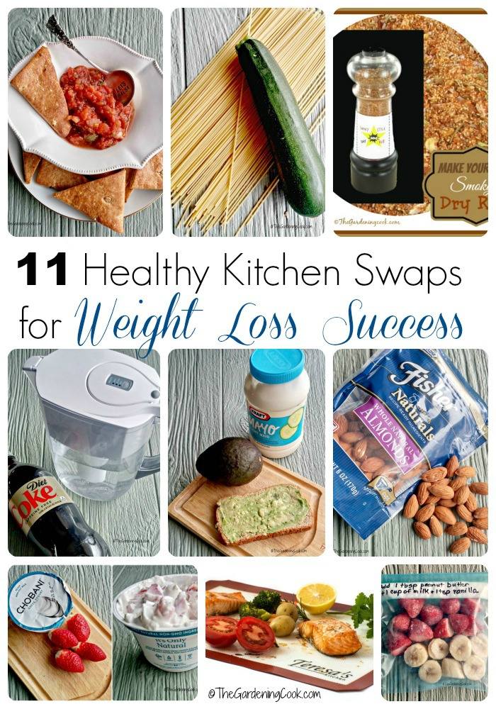 Trying to shed a few pounds this year? Don't diet. Instead think "swap". These 10 healthy kitchen swaps can be used all year round to make losing weight much easier - thegardneingcook.com