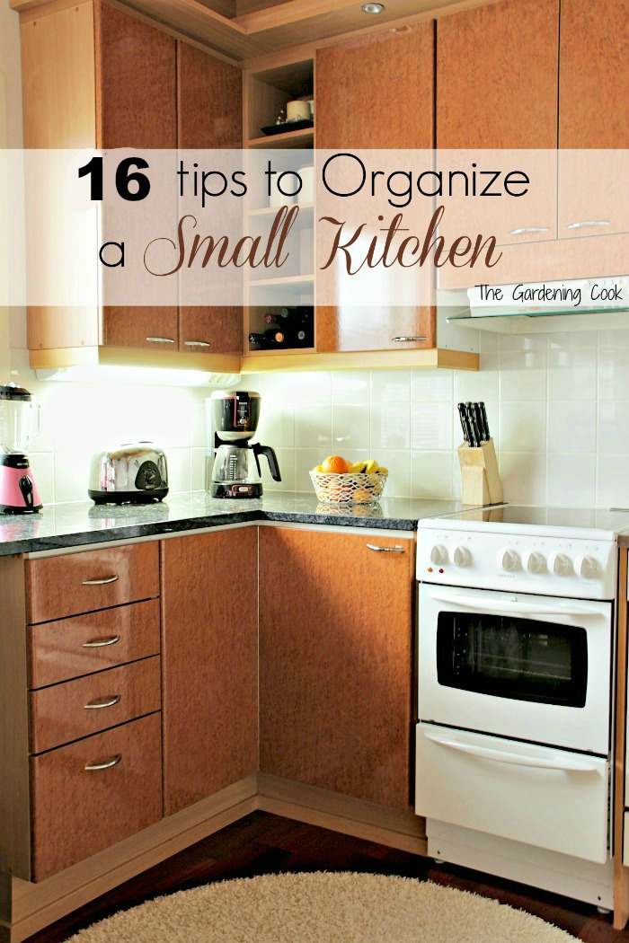 If you have a small kitchen, you will know how important it is to be organized. See my 14 tips for making the most of your small kitchen. thegardeningcook.com