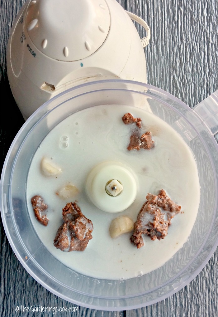Ingredients for Paleo Nutella Banana Ice cream