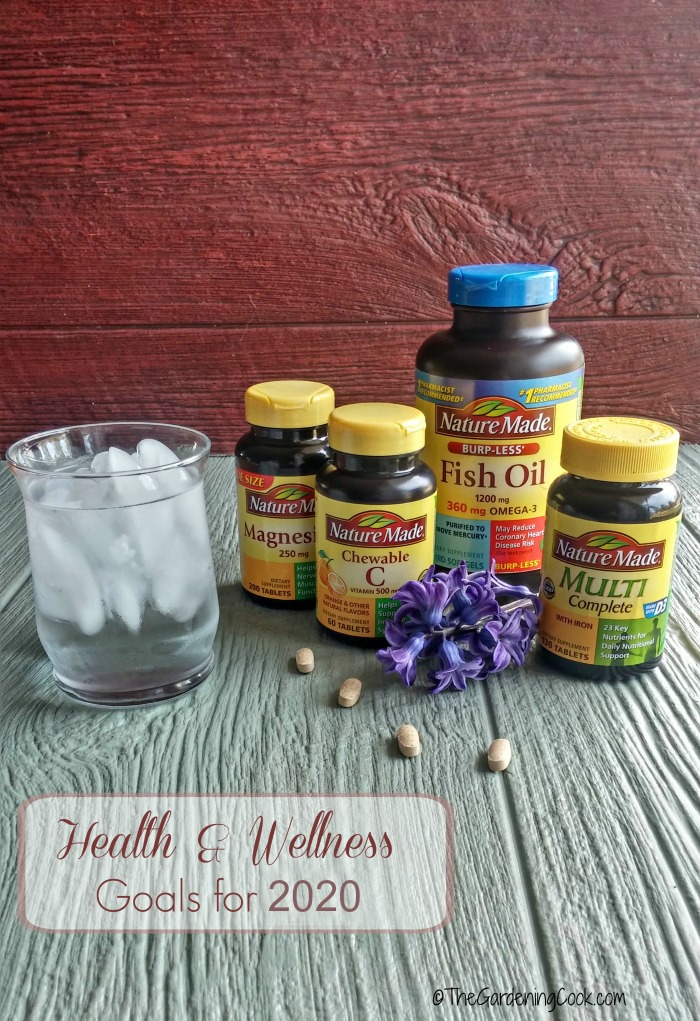 Vitamins and daily water are important to your health and wellness goals for 2020