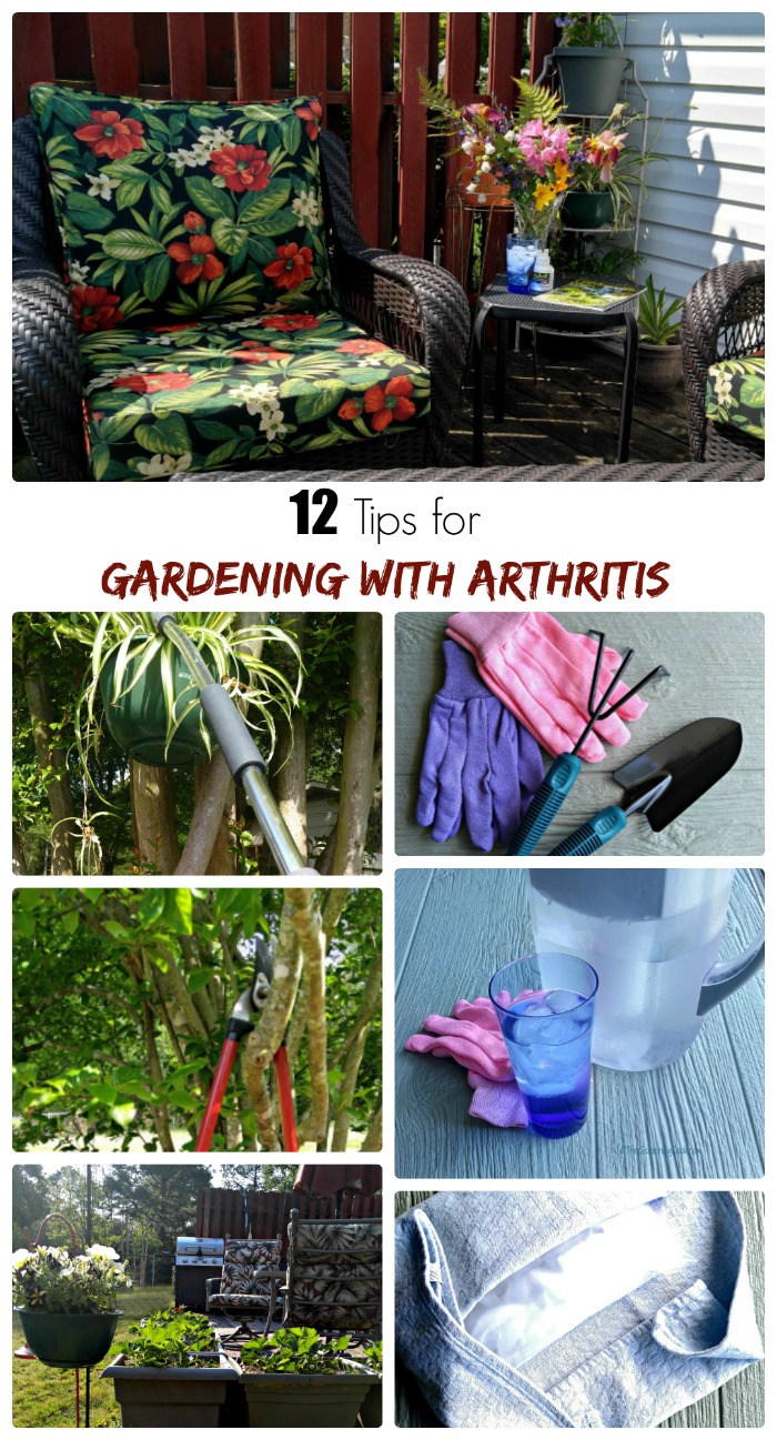 Gardening with arthritis does not have to keep you from doing your favorite summer time hobby. These 12 tips will help your joints and keep your garden in tip top shape too. 