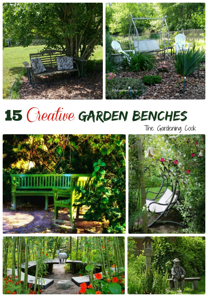 creative garden benches