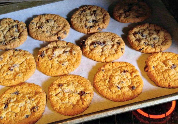 cookies on parchment paper Using Parchment paper keeps your baking sheets looking new.