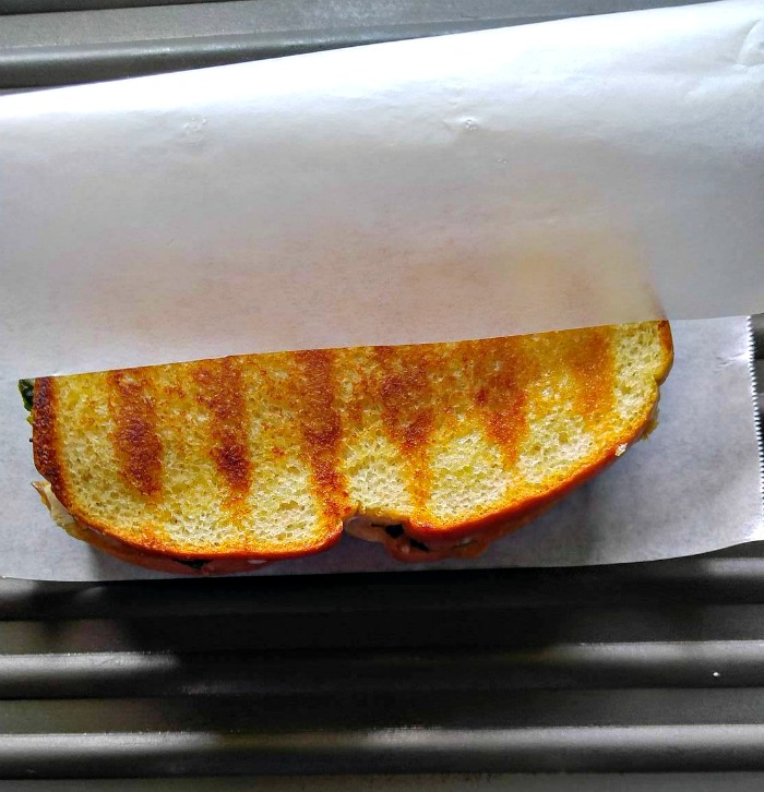 grilled sandwich under parchment paper wrap sandwiches in parchment paper on panini plates or grill pans for easy clean up