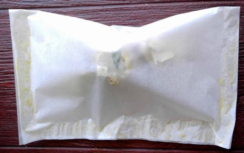 Parchment paper rectangle.