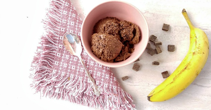 Double dark chocolate ice cream