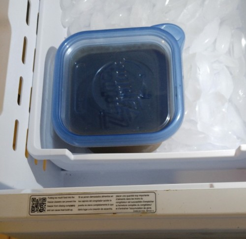 freezing the ice cream