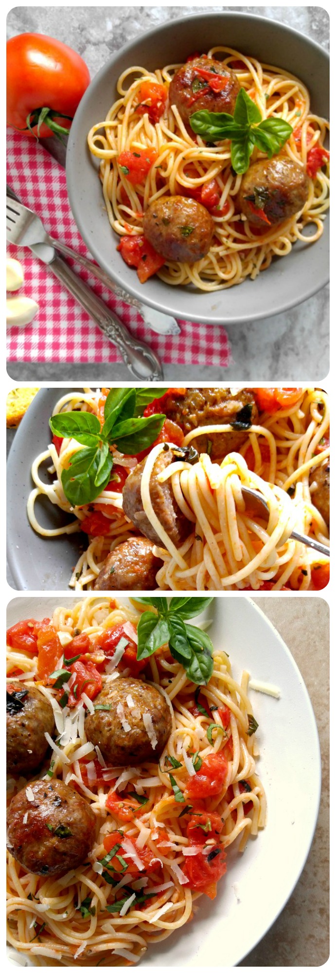 These Abruzzese Meatballs in a home made buttery tomato sauce are easy enough for a busy weeknight and also perfect for entertaining. thegardeningcook.com #CarandoMeats #sponsored