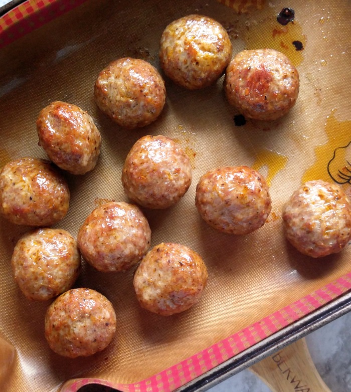 Bake the meatballs in the oven