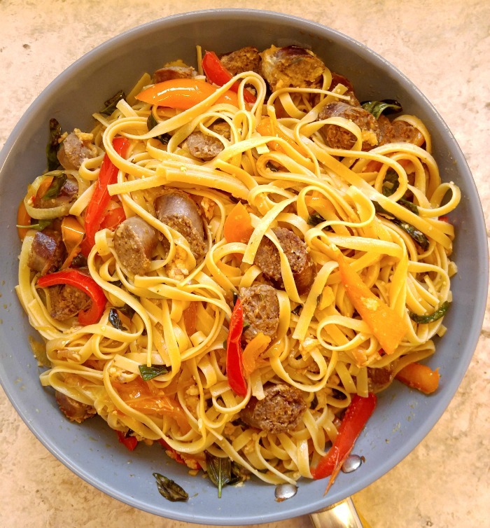 Add the basil and cheese