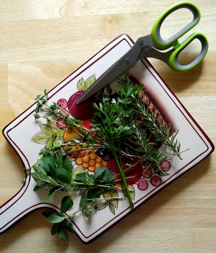Fresh herbs add lots of flavor to my roasted root vegetable medley