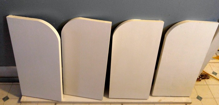 Painting the pantry shelving