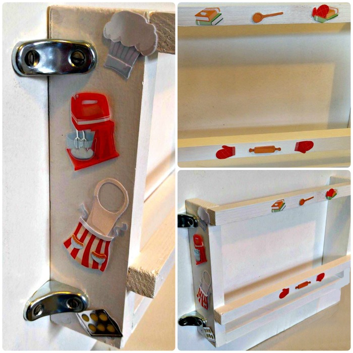 The dimensional stickers adds a nice touch to the cutting board holder