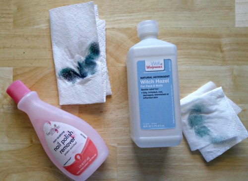 My two favorite ways for Cleaning a Dry Erase Board are witch hazel and nail polish remover