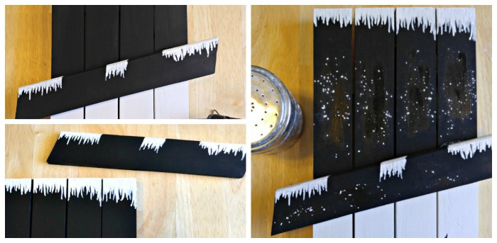 Painting and decorating the snowman hat