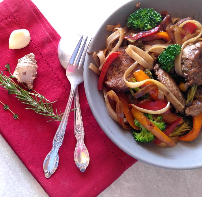 This 30 minute pork stir fry is full of flavor and so easy to make.