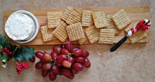 Boursin cheese and crackers