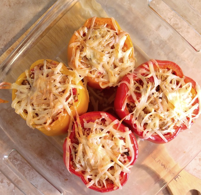 Ground Turkey Stuffed Peppers