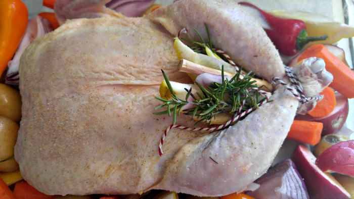 Add flavor bundle to the chicken