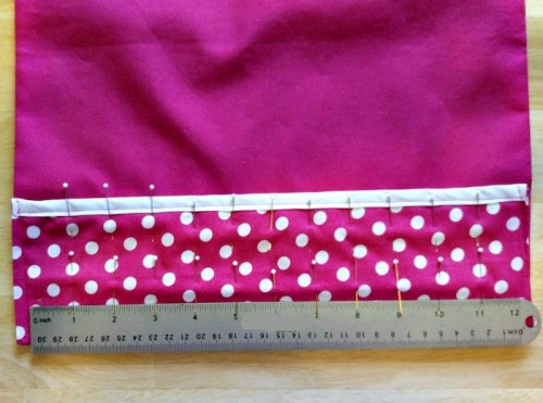 Make a "pocket" and pin slots for pens