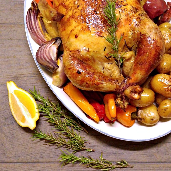 One Pot Roasted Chicken and Vegetables – Easy One Pan Roast Chicken