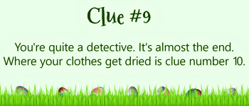 Build and Easter Basket with clues about the clothes dryer.