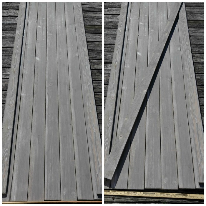 Layout of the barn door
