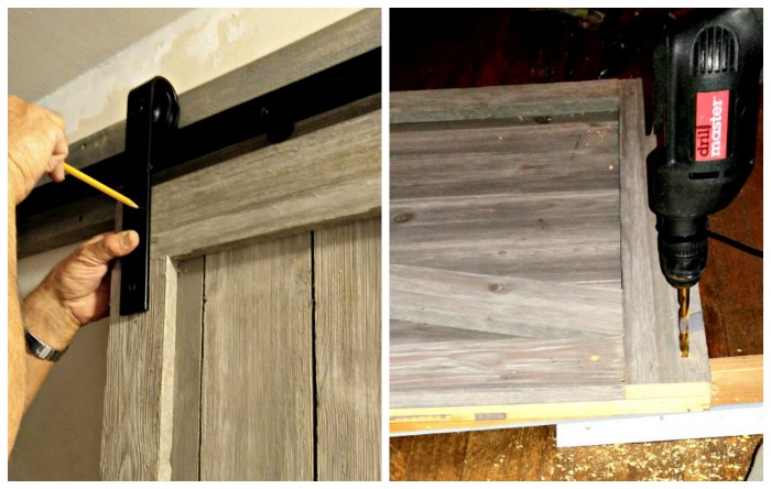measuring and attaching the sliders.