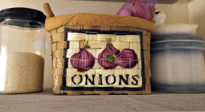 Store onions in a dry place