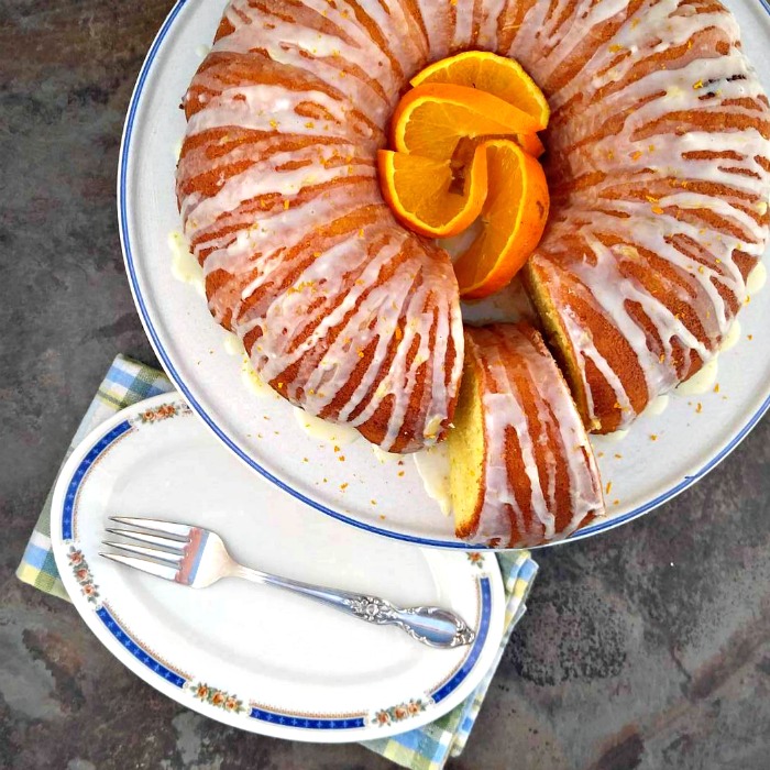 Orange Bundt Cake with Orange Glaze