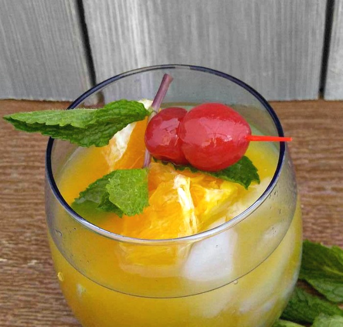 Add some fresh oranges to your Orange Cherry Mocktail