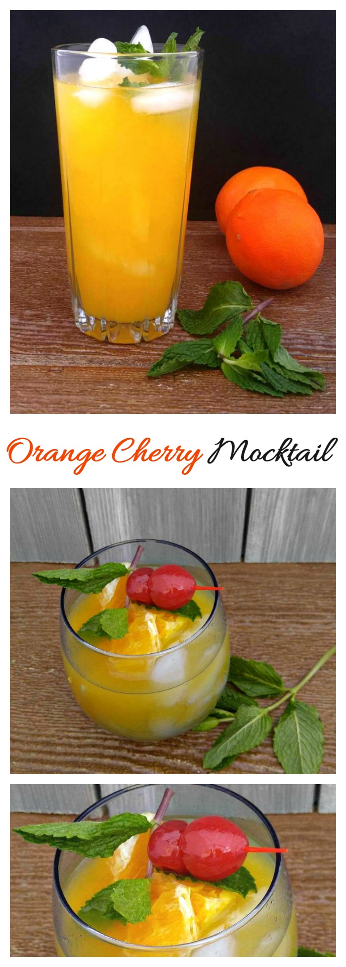 This Orange Cherry Mocktail is the prefect choice for those times when you want a party feel but don't want the alcohol.