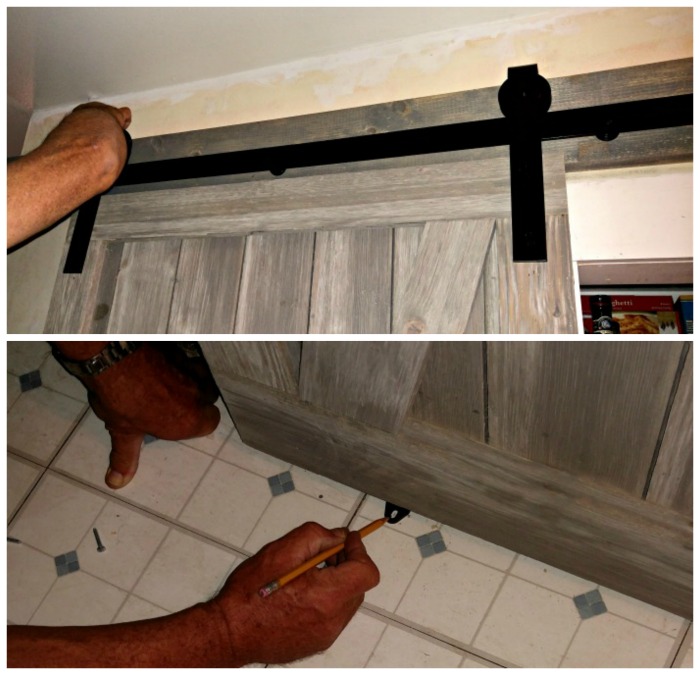 Install door and bottom slider