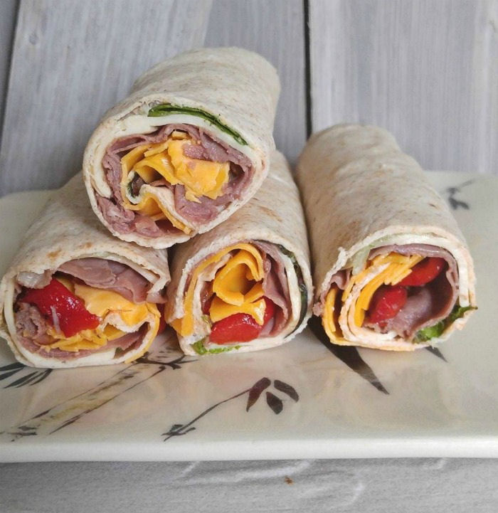 Trim off the edges before slicing into pinwheels
