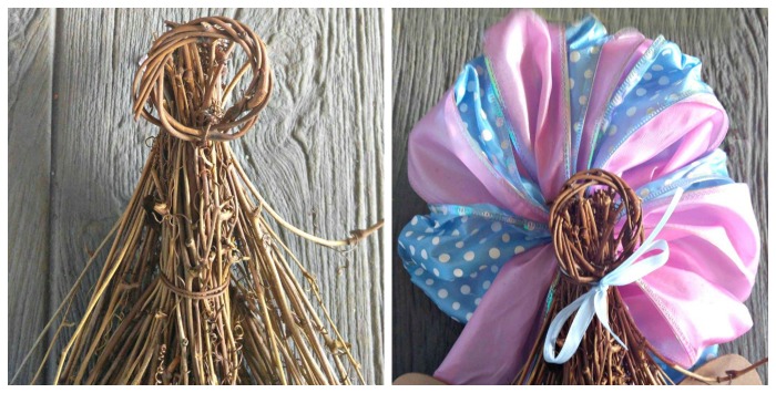 Making a hanger and attaching the bow